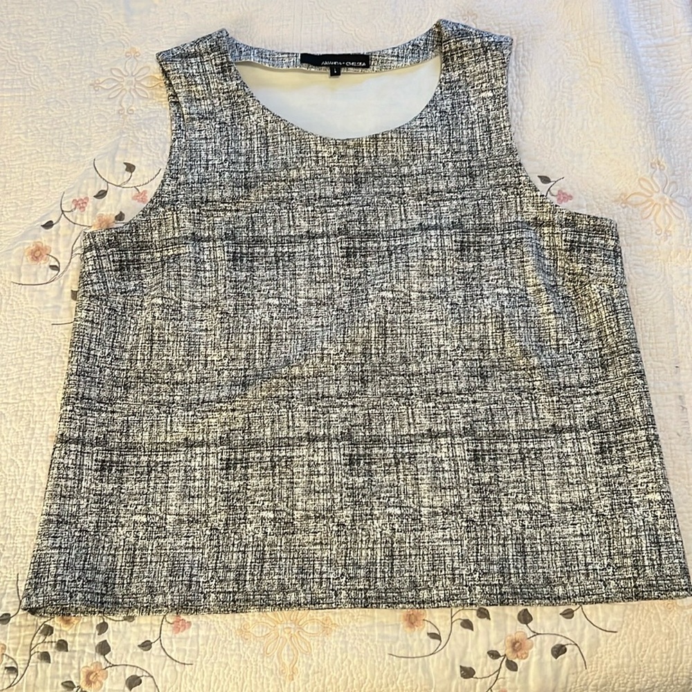 Amanda and Chelsea grey business shirt